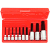Proto J4900A 3/8" & 1/2" Drive 10 Piece Hex Bit Set, W/Case