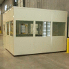 Portafab Class A Fire & Sound Rated Steel Panels 2 Wall (Steel Beam) 12' x 24' - Champagne