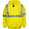 VIZABLE® FR Hi-Vis Pullover Hoodie, Class 3, Type R, S, Fluorescent Yellow