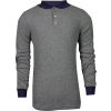 TECGEN CC™ Flame Resistant Long Sleeve Henley, M, Gray, C541NGEBSLSMD