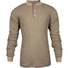 TECGEN CC™ Flame Resistant Long Sleeve Henley, XL, Tan, C541NTNBSLSXL