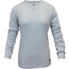 National Safety Apparel® Women's Classic Cotton FR Long Sleeve T-Shirt, S, Gray, C54PGLSWSM
