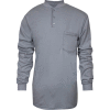 National Safety Apparel® Women's TrueComfort® FR Henley, XL, Gray, C54VGBSLSWXL