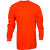 VIZABLE® Flame Resistant TrueComfort® Long Sleeve Flame Resistant T-Shirt, M, Orange