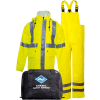 Arc H2O™ Flame Resistant Hi-Vis Rainwear Kit, ANSI Class 3, Type R, Yellow, 2XL