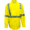 VIZABLE® FR Hi-Vis Work Shirt, UltraSoft®, Type R, Class 3, 3XL-T, Yellow, SHRTD3C33XLTL