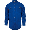 TECGEN Select® Flame Resistant Work Shirt, 3XL, Royal Blue, TCG01130228