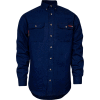 TECGEN Select® Flame Resistant Work Shirt, XL, Navy, TCG01160222
