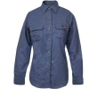 TECGEN Select® Women's Flame Resistant Work Shirt, XL, Light Blue, TCGSSWN00119XLRG00