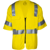 VIZABLE® Flame Resistant Deluxe Dual Hazard Road Vest, Type R, Class 3, XL, Yellow