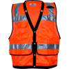 VIZABLE® Mesh Construction Survey Vest, ANSI Class 2, Type R, L, Orange