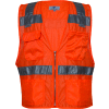 VIZABLE® Hi-Vis Deluxe Micro Mesh Road Vest, ANSI Class 2, Type R, 2XL, Orange