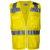 VIZABLE® Hi-Vis Deluxe Micro Mesh Road Vest, ANSI Class 2, Type R Type R Class 2, S, Yellow