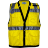 VIZABLE® Hi-Vis Mesh Tablet Vest, ANSI Class 2, Type R Type R Class 2, 3XL, Yellow