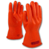 PIP Electrical Rated Gloves, 11"L, Unlined, Smooth Finish, Beaded, Orange, Class 0, Size 12