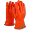PIP Electrical Rated Gloves, 11"L, Unlined, Smooth Finish, Beaded, Orange, Class 00, Size 12