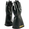 PIP Electrical Rated Gloves, Black, 14", Unlined, Smooth Finish, Beaded, Class 00, Size 9