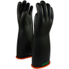 PIP Electrical Rated Gloves, Two Tone, Black W/Orange Inner Color, Rolled Cuff, Class 3, 16"L, SZ 12
