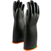 PIP Electrical Rated Gloves, Two Tone, Black W/Orange Inner Color, Rolled Cuff, Class 3, 18"L, SZ 10