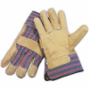 PIP Top Grain Cowhide Leather Palm Gloves, Regular Grade, Safety Cuff, S