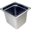 Paragon 5066 - 1/6 Size Steam Table Pans, Anti-Jam, Stainless Steel, 24 Gauge, 6" Deep