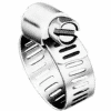 M4P Micro Seal, Miniature Partial Stainless Worm Gear Hose Clamp, 7/32" - 5/8" Clamping Dia. 10-Pack