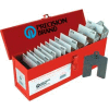 Size C 4" x 4" Stainless Steel Slotted Shim, 260 Piece Full Assortment - Made In USA
