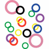 1-1/2" I.D. x 2-1/8" O.D. x 0.025" Plastic Color Coded Arbor Shim (Pack of 10) - Made In USA