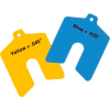 5" x 5" x 0.045" Yellow Sof' Shoe® Elastomer Shim (Pack of 10) - Made In USA