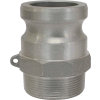 1" Aluminum Camlock Fitting - Male Coupler x MPT Thread