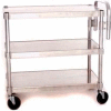 Prairie View AUC2048-3, Utility Cart, 3-Shelf, 20"W x 36"H x 48"D, Aluminum