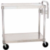 Prairie View AUC2436, Utility Cart, 2-Shelf, 24"W x 36"H x 36"D, Aluminum