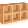 Way Basics Stackable Modular Storage 6 Cubes, Natural