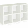 Way Basics Stackable Modular Storage 6 Cubes, White