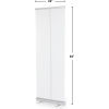 Quantum Retractable Floor Partition with Telescoping T-Frame, 24"W x 81"H, Clear Polyester