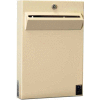 Protex Low-Profile Wall Mount Depository Drop Box Tubular Lock LPD-161 - 11"Wx2-3/8"Dx16"H Beige