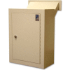 Protex Wall Drop Box with Adjustable Chute & Keyed Lock MDL-170 12" x 6" x 16" Beige