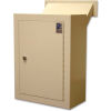 Protex Wall Drop Box with Adjustable Chute & Keyed Lock MDL-170 12&quot; x 6&quot; x 16&quot; Beige