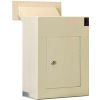 Protex Wall Depository Drop Box WDC-160 with Adjustable Chute - 12&quot;W x 6&quot;D x 16&quot;H, Beige