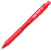 Pentel® Wow! Ballpoint Retractable Pen, Rubber Grip, Medium, Red Ink, Dozen