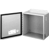 Hoffman A10086CH, Continuous Hinge W/Clamps, Type 12, 10.00X8.00X6.00, Steel/Gray