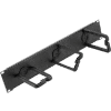 Hoffman ECM19DR1U D-Ring Assembly, 1RU, Fits 19in rack, Steel/Black