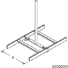 Hoffman LCSK24 Center Support Kit, Fits 24.00, Steel/Zinc