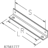 Hoffman LWASK18GZ Ladder Rack, Wall Angle Support, Fits 18.00, Steel/Zinc