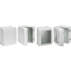 Hoffman RHJ1614HWPL2LG Raised Hinged Latch Cvr Encl, 17.31x15.30x8.19, Fiberglass