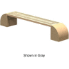 94" Concrete Frame Bench w/ Coated Black Steel Sitting Surface