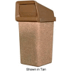 Petersen Square 20 Gallon Concrete Receptacle with Plastic Lid - Gray - PW-20 Dove Gray