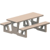 72" Rectangular Concrete Table - Gray