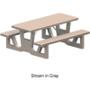 72" Rectangular Concrete Table - Tan