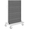 Global Industrial Louvered Panel For Portable Bin Cart, 35-1/2"W x 52-1/2"H, Gray